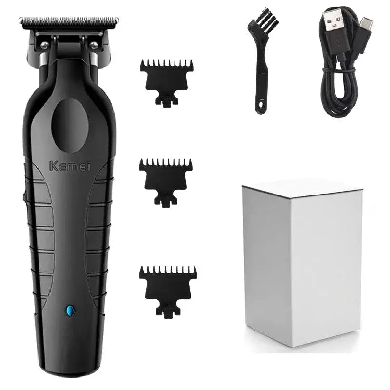 2026 New Year, New Look! Kemei Professional Hair Clipper & Trimmer for Men, T-Blade Zero-Gap Edger, Cordless Slimline Design, Ho.