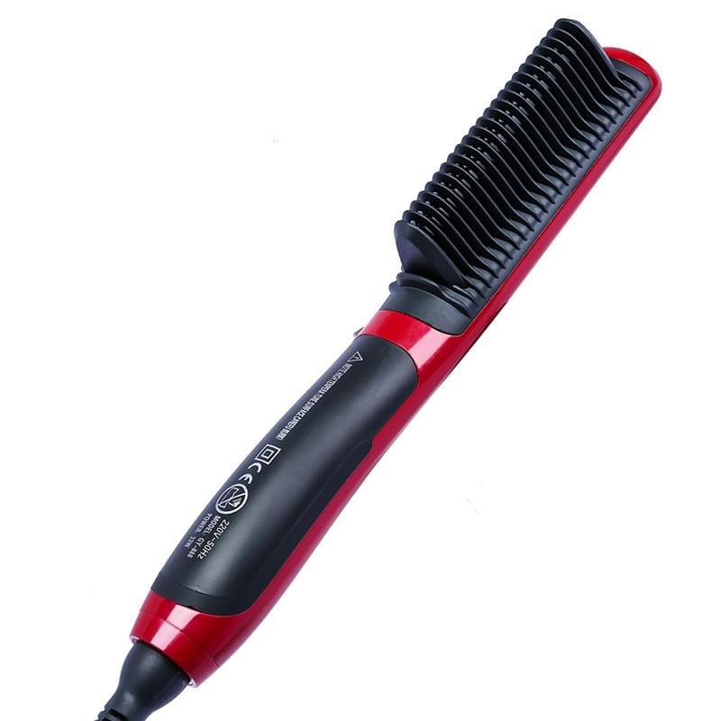 Home automatic adjustable temperature red hair straightener.