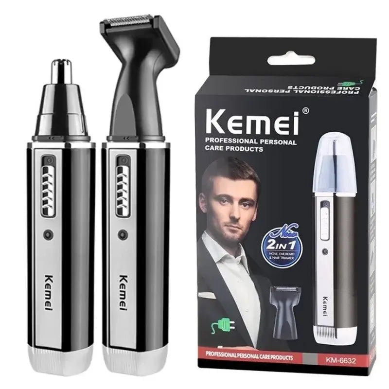 Kemei KM-6630 6631 6632 trimmer for men Nose and ear trimmer Rechargeable Trimmer For Hair Beard Nose And Ear Cleaner Grooming.