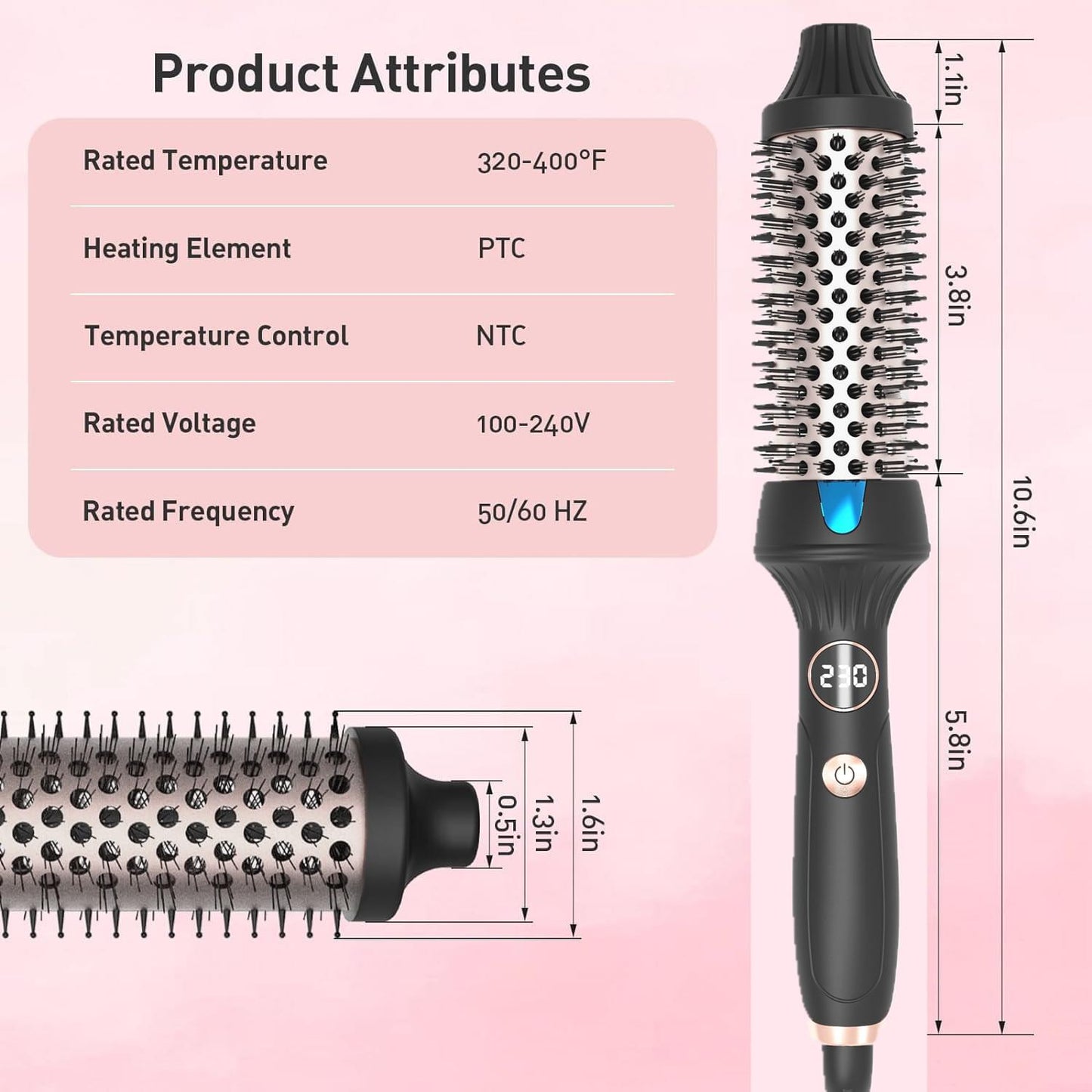New Hair Perm Hair Curler Hair Straightener And Curler Dual-use Large Roll Inner Curl Bangs.
