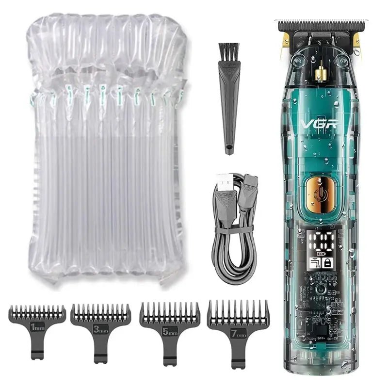 Original VGR Professional Hair Trimmer For Men Electric Beard Trimmer Rechargeable Hair Clipper Washable Haircut Barber Shop Kit.