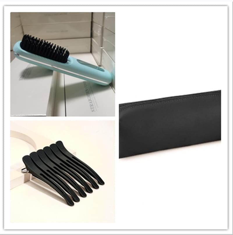 2 In 1 Straight Hair Comb Wireless Hair Straightener Brush Hair Fast Heating Portable Hot Curler USB Charging.