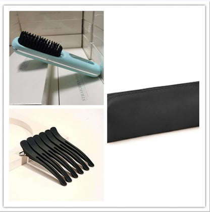 2 In 1 Straight Hair Comb Wireless Hair Straightener Brush Hair Fast Heating Portable Hot Curler USB Charging.