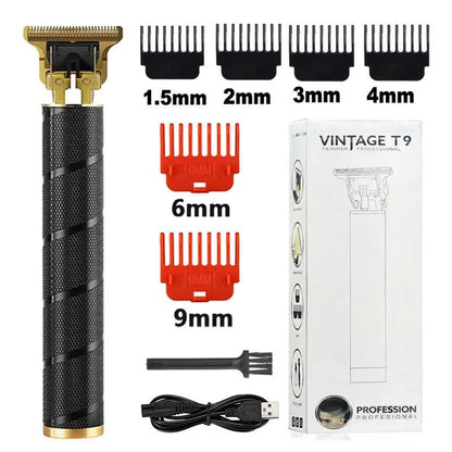 2023 T9 Hair Trimmer Barber Hair Clipper Cordless Hair Cutting Machine Beard Trimmer Shaving Machine Electric Razor Men Shaver - Lux Mart London