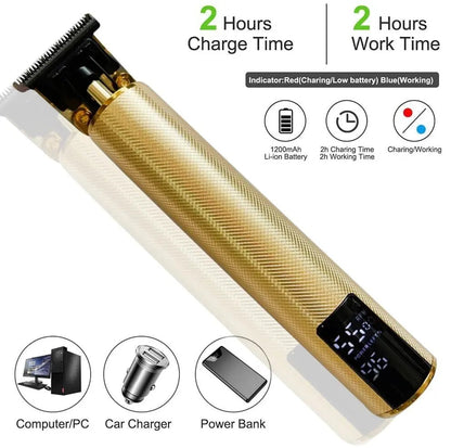 2023 T9 Hair Trimmer Barber Hair Clipper Cordless Hair Cutting Machine Beard Trimmer Shaving Machine Electric Razor Men Shaver.