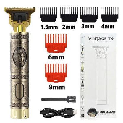 2023 T9 Hair Trimmer Barber Hair Clipper Cordless Hair Cutting Machine Beard Trimmer Shaving Machine Electric Razor Men Shaver - Lux Mart London