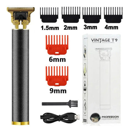 2023 T9 Hair Trimmer Barber Hair Clipper Cordless Hair Cutting Machine Beard Trimmer Shaving Machine Electric Razor Men Shaver - Lux Mart London