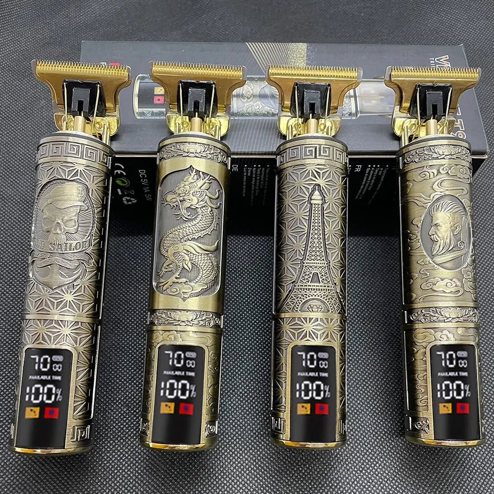 2023 T9 Hair Trimmer Barber Hair Clipper Cordless Hair Cutting Machine Beard Trimmer Shaving Machine Electric Razor Men Shaver.
