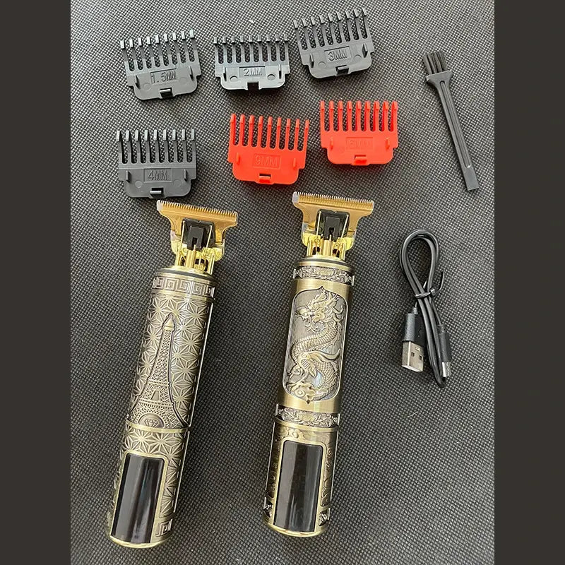 2023 T9 Hair Trimmer Barber Hair Clipper Cordless Hair Cutting Machine Beard Trimmer Shaving Machine Electric Razor Men Shaver.