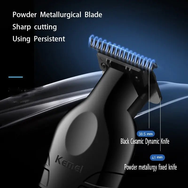 2026 New Year, New Look! Kemei Professional Hair Clipper & Trimmer for Men, T-Blade Zero-Gap Edger, Cordless Slimline Design, Ho.