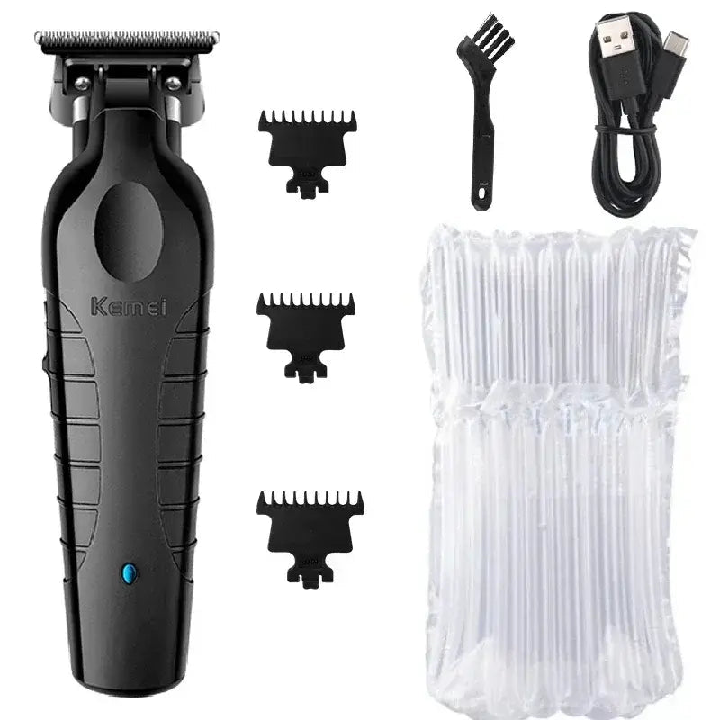 2026 New Year, New Look! Kemei Professional Hair Clipper & Trimmer for Men, T-Blade Zero-Gap Edger, Cordless Slimline Design, Ho.