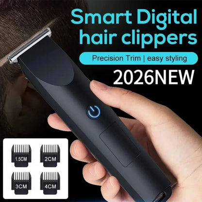 2026New Electric Hair Clipper Hair Trimmer for Men Body Groomer & Pubic Waterproof Hair Trimmer Replaceable Ceramic Blade.