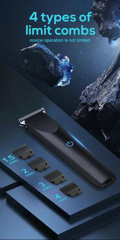 2026New Electric Hair Clipper Hair Trimmer for Men Body Groomer & Pubic Waterproof Hair Trimmer Replaceable Ceramic Blade.