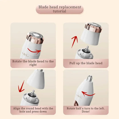 3-in-1 hair trimmer, electric digital hair trimmer, women's bikini hair remover, suitable for eyebrows, armpits, and body.