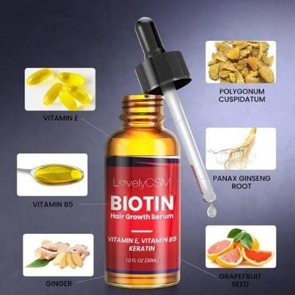 Anti-hair Loss Serum Ginger Oil Serum Hair Regeneration Care Biotin.