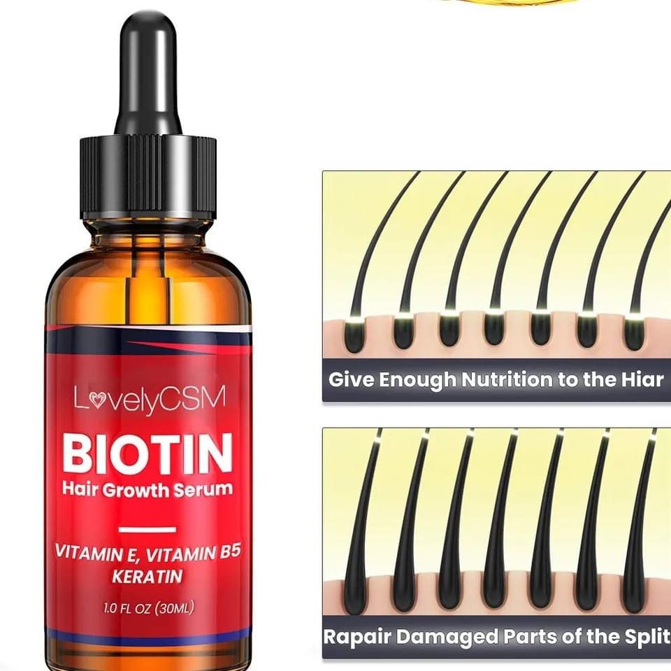 Anti-hair Loss Serum Ginger Oil Serum Hair Regeneration Care Biotin.