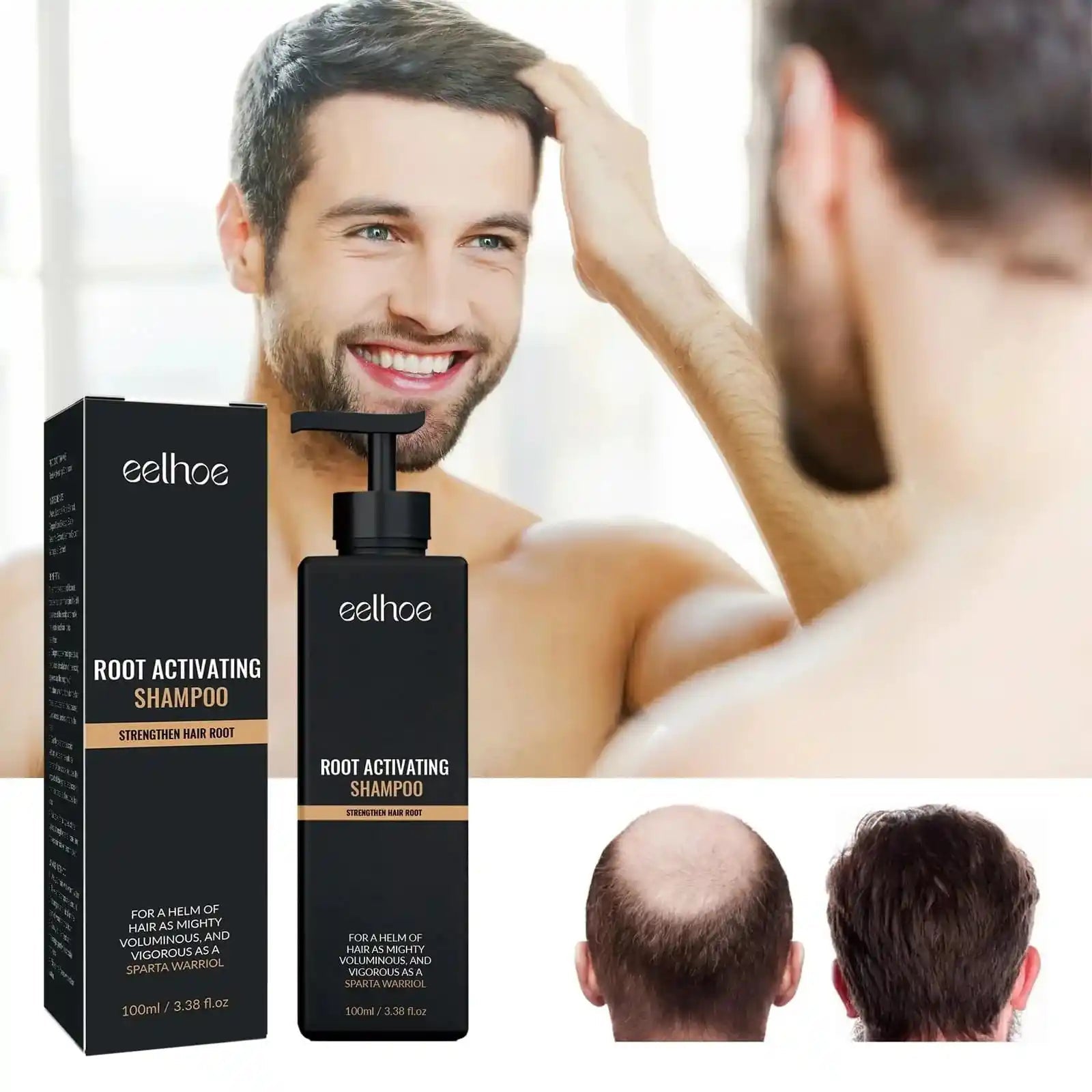 Anti-hair Loss Solid Thick Fluffy Hair Soft Strong Repair Shampoo.