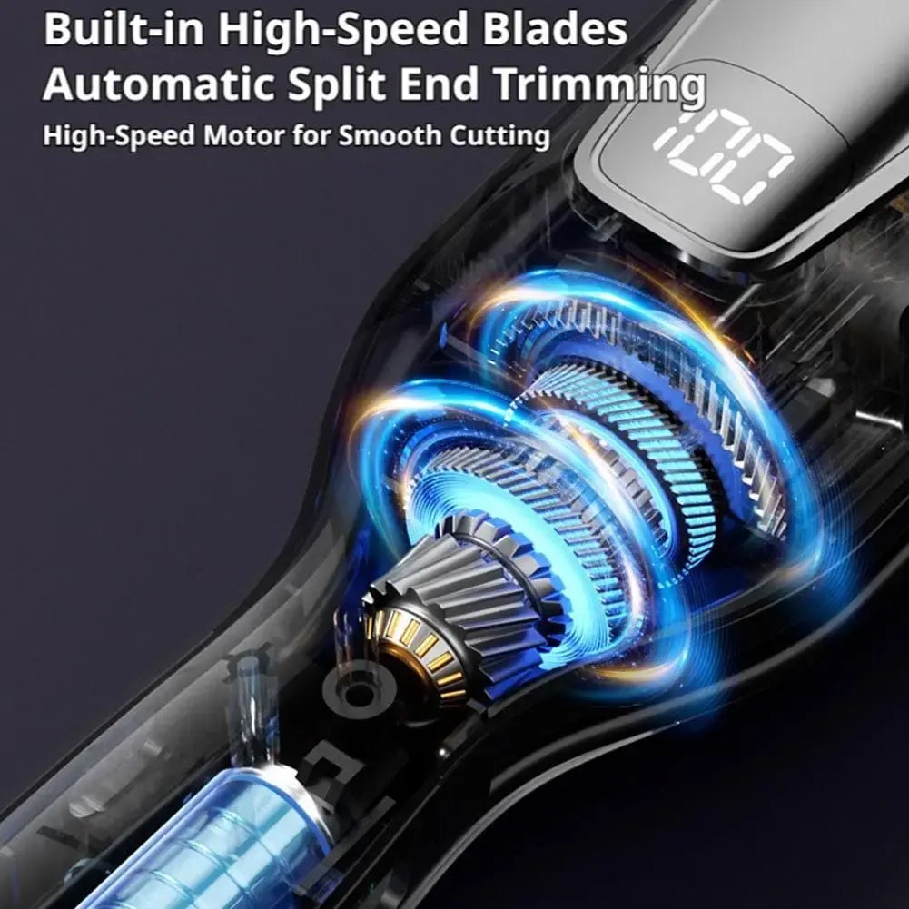 Automatic Split End Hair Trimmer Damaged Hair Cutter No Hurt Hair Repair Frizzy Dry Split Ends Straight Smooth Hair Styling Tool - Lux Mart London