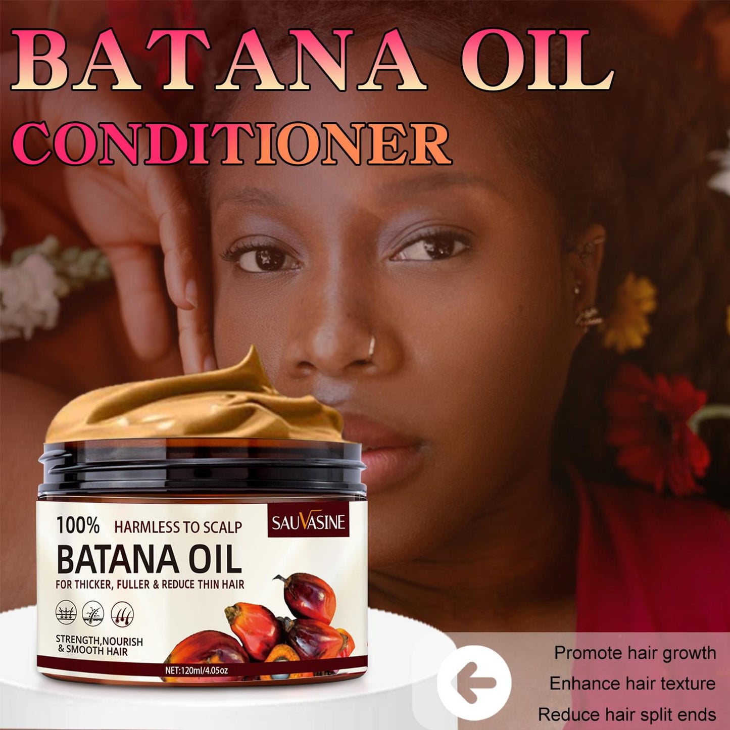 Batana Hair Conditioner Moisturizing And Smooth Hair.