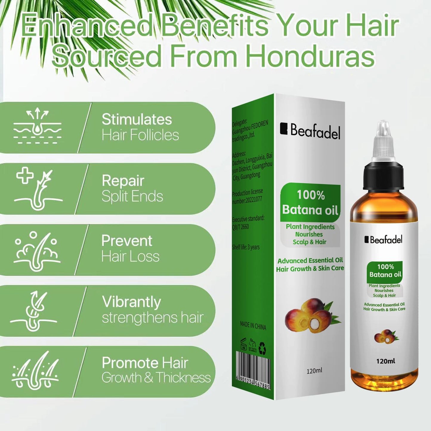 Batana Oil 120ml Hair Care Essential Oil.