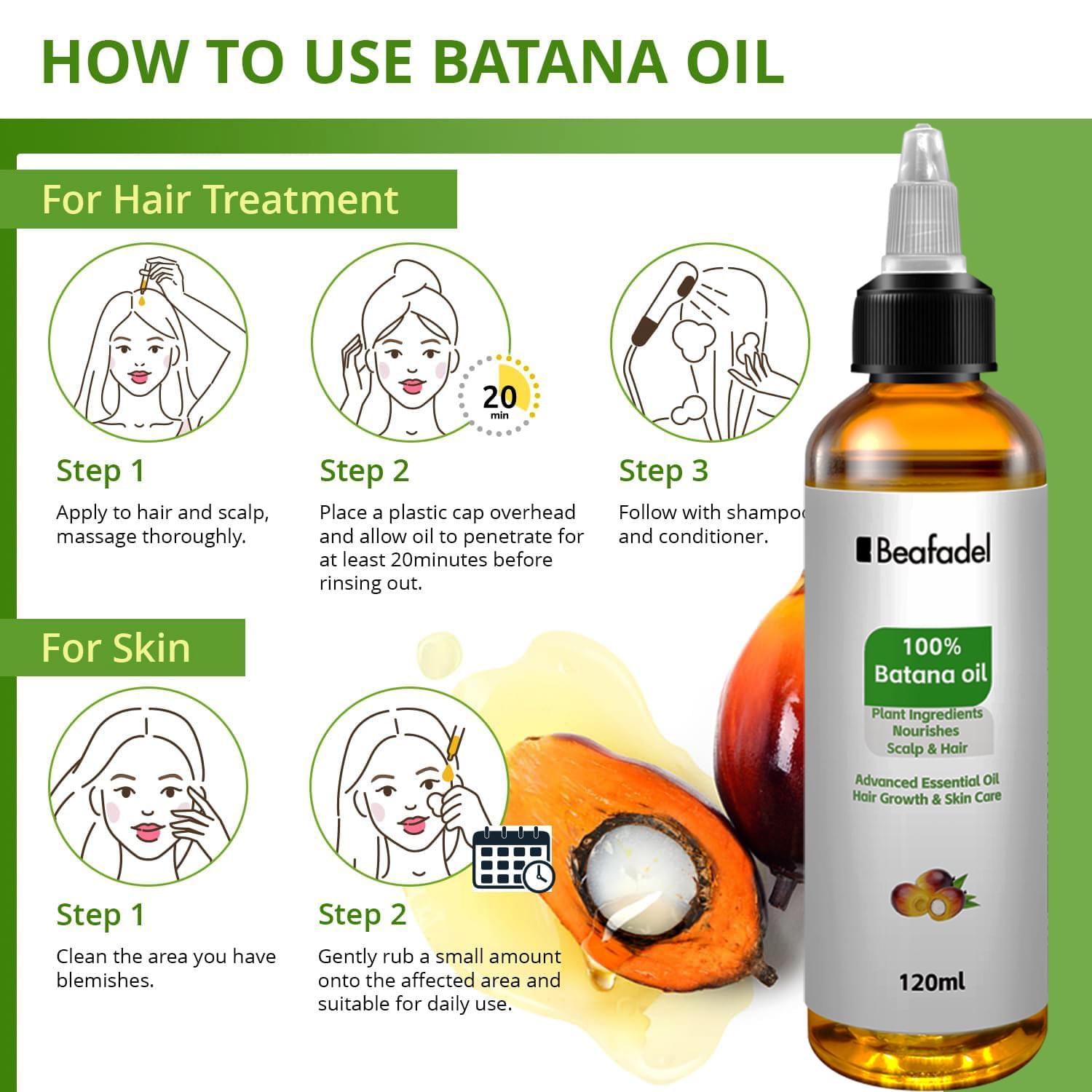Batana Oil 120ml Hair Care Essential Oil.