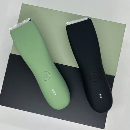 Body Hair Trimmer Shaver for Men Ball Trimmer for Groin Pubic Replaceable Ceramic Blade Groomer Electric Razor Waterproof Clippe.