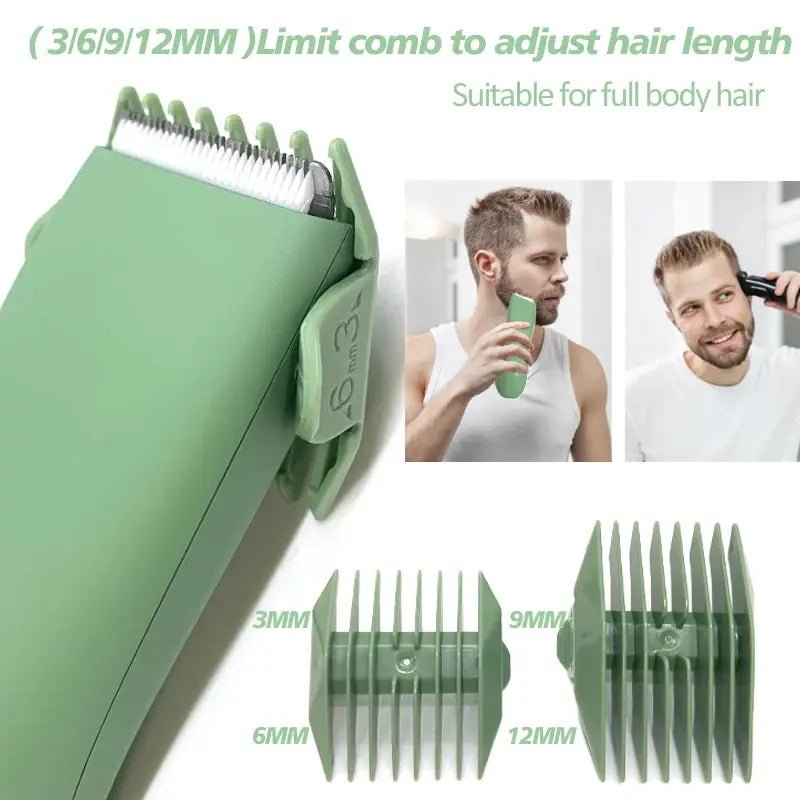 Body Hair Trimmer Shaver for Men Ball Trimmer for Groin Pubic Replaceable Ceramic Blade Groomer Electric Razor Waterproof Clippe.