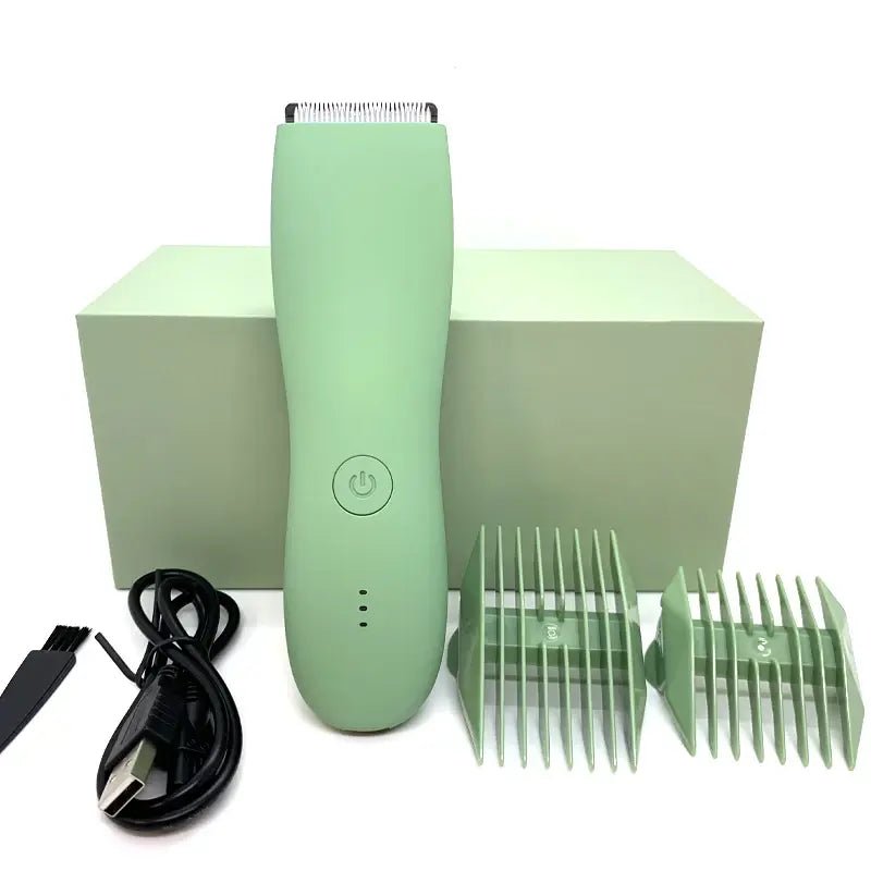 Body Hair Trimmer Shaver for Men Ball Trimmer for Groin Pubic Replaceable Ceramic Blade Groomer Electric Razor Waterproof Clippe.