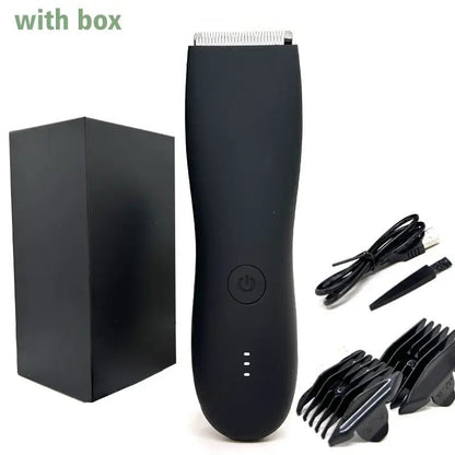 Body Hair Trimmer Shaver for Men Ball Trimmer for Groin Pubic Replaceable Ceramic Blade Groomer Electric Razor Waterproof Clippe.