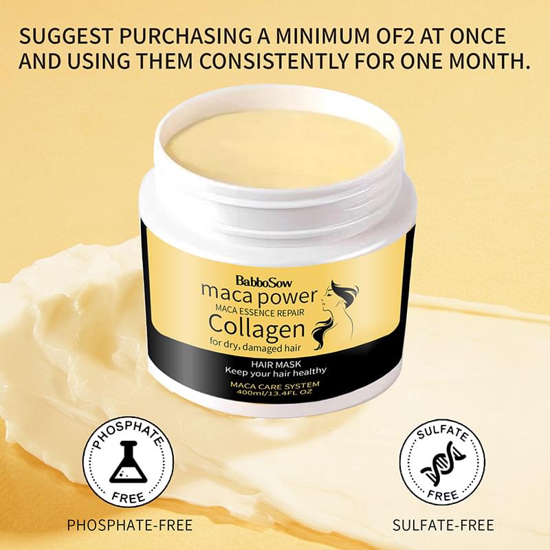 Collagen Hair Mask Nuts Oil Hair Conditioner.