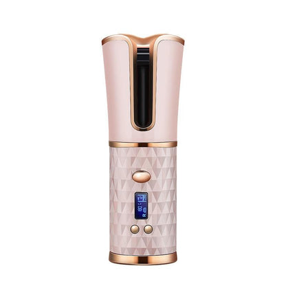 Cordless Automatic Hair Curler Iron Wireless Curling Iron.