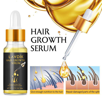 Damaged Hair Repair Women Men's Fast Hair Growth Essence Oil Anti-hair Loss Lotion.