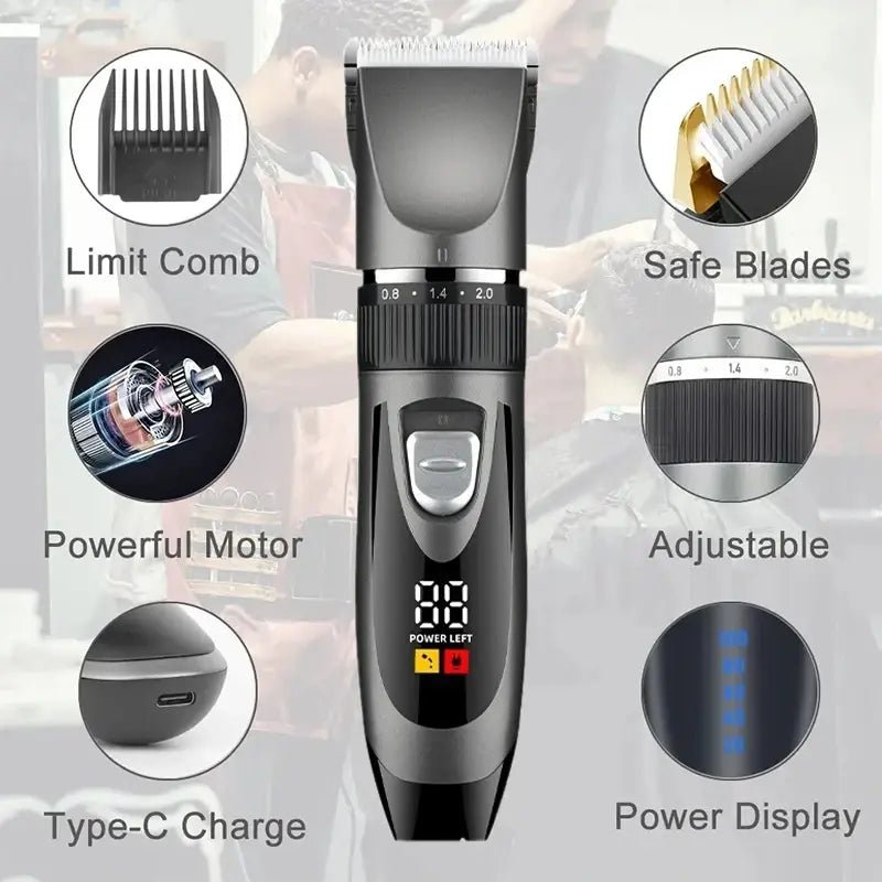 Dog Clipper Dog Hair Clippers Grooming (Pet/Cat/Dog/Rabbit) Haircut Trimmer Shaver Set PetsFader.