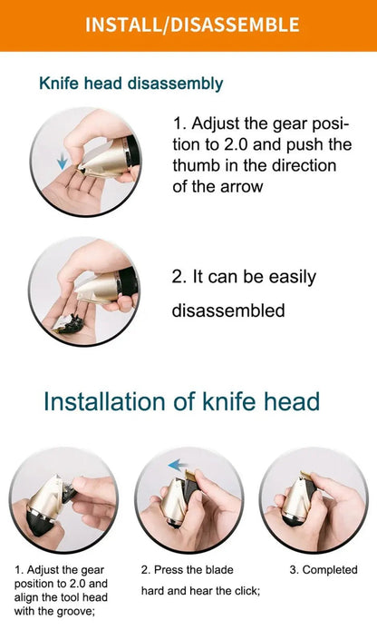 Dog Clipper Dog Hair Clippers Grooming (Pet/Cat/Dog/Rabbit) Haircut Trimmer Shaver Set PetsFader.