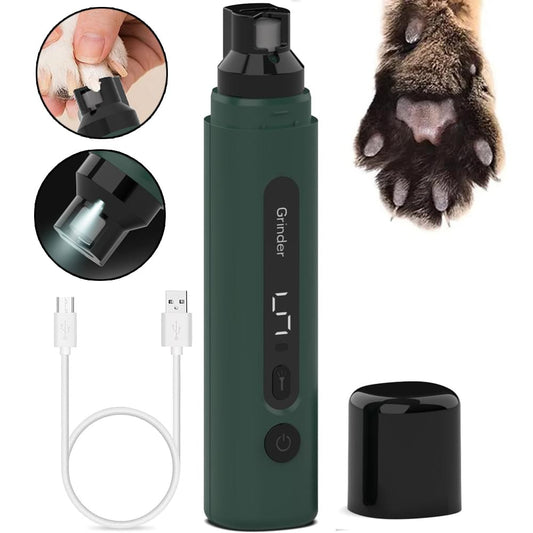 Dog Nail Grinder Electric Pet Nail Trimmers Rechargeable Cat Nail Grinders Super Quiet With 5-Speed Setting For Small Medium Large Dogs Cats Claw Care Pet Products.
