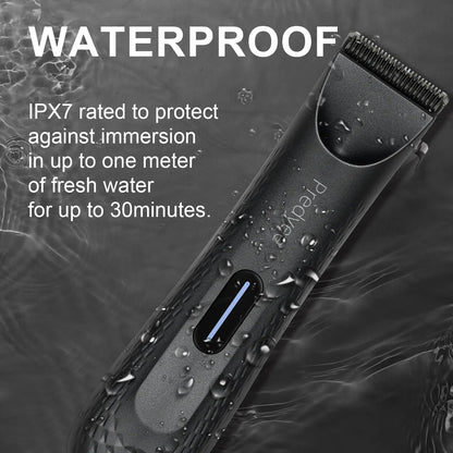 Electric Groin Hair Trimmer for Men,Body Groomer & Pubic Waterproof Hair Trimmer,Replaceable Ceramic Blade.