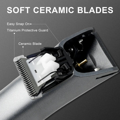 Electric Groin Hair Trimmer for Men,Body Groomer & Pubic Waterproof Hair Trimmer,Replaceable Ceramic Blade.