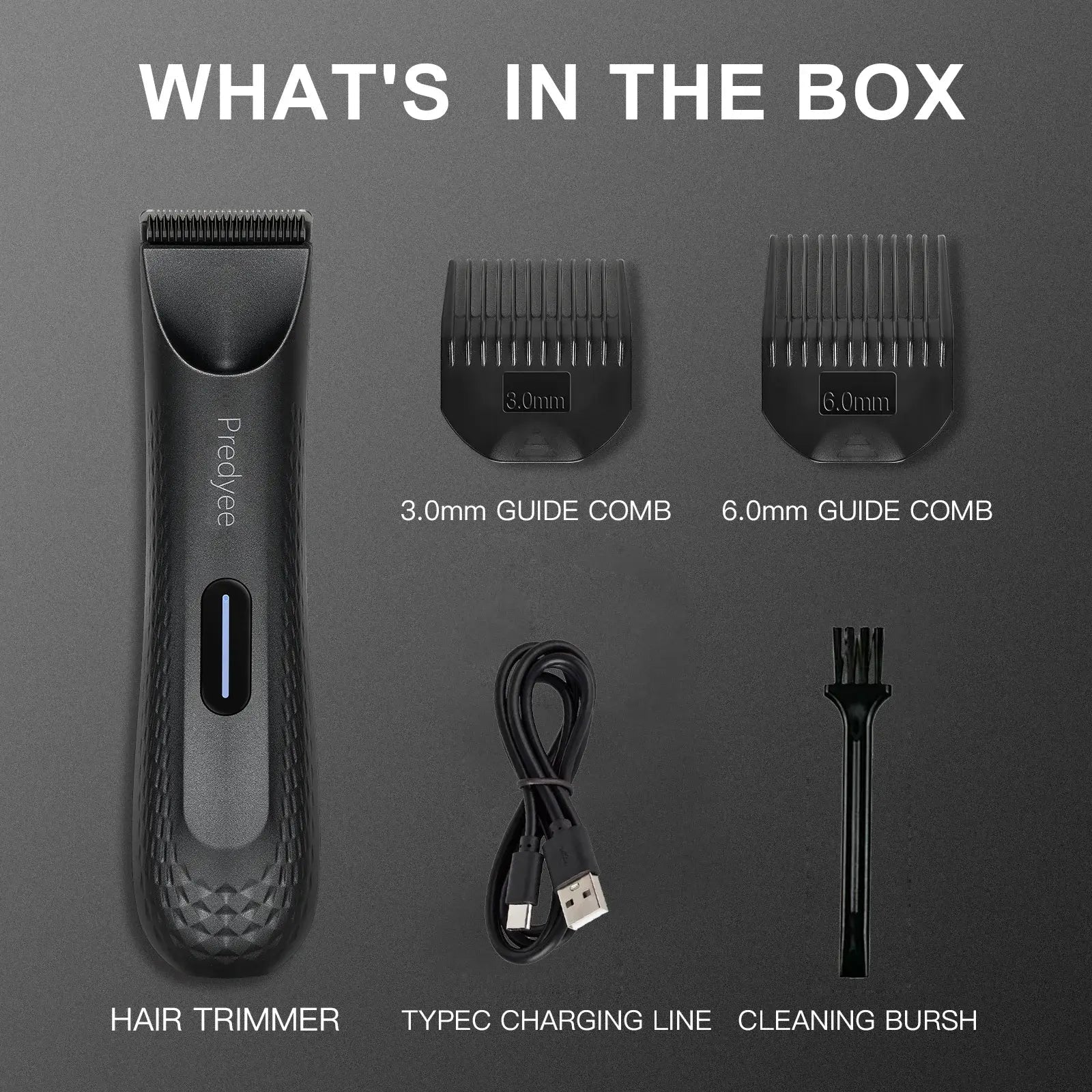 Electric Groin Hair Trimmer for Men,Body Groomer & Pubic Waterproof Hair Trimmer,Replaceable Ceramic Blade.