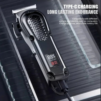 Electric Hair Clipper Bald Head Grooming Tool Self-Shaving Reasoning Barber Machine for Professional And Home Use.