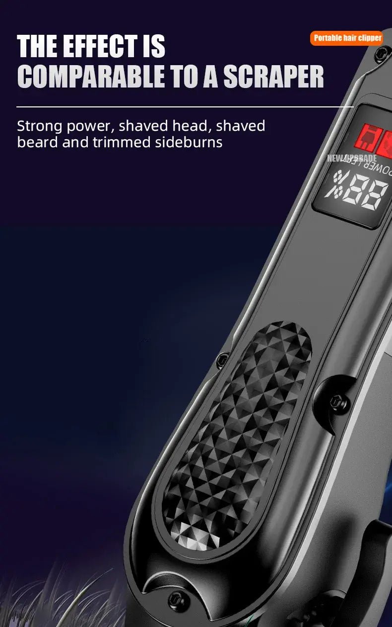 Electric Hair Clipper Bald Head Grooming Tool Self-Shaving Reasoning Barber Machine for Professional And Home Use.