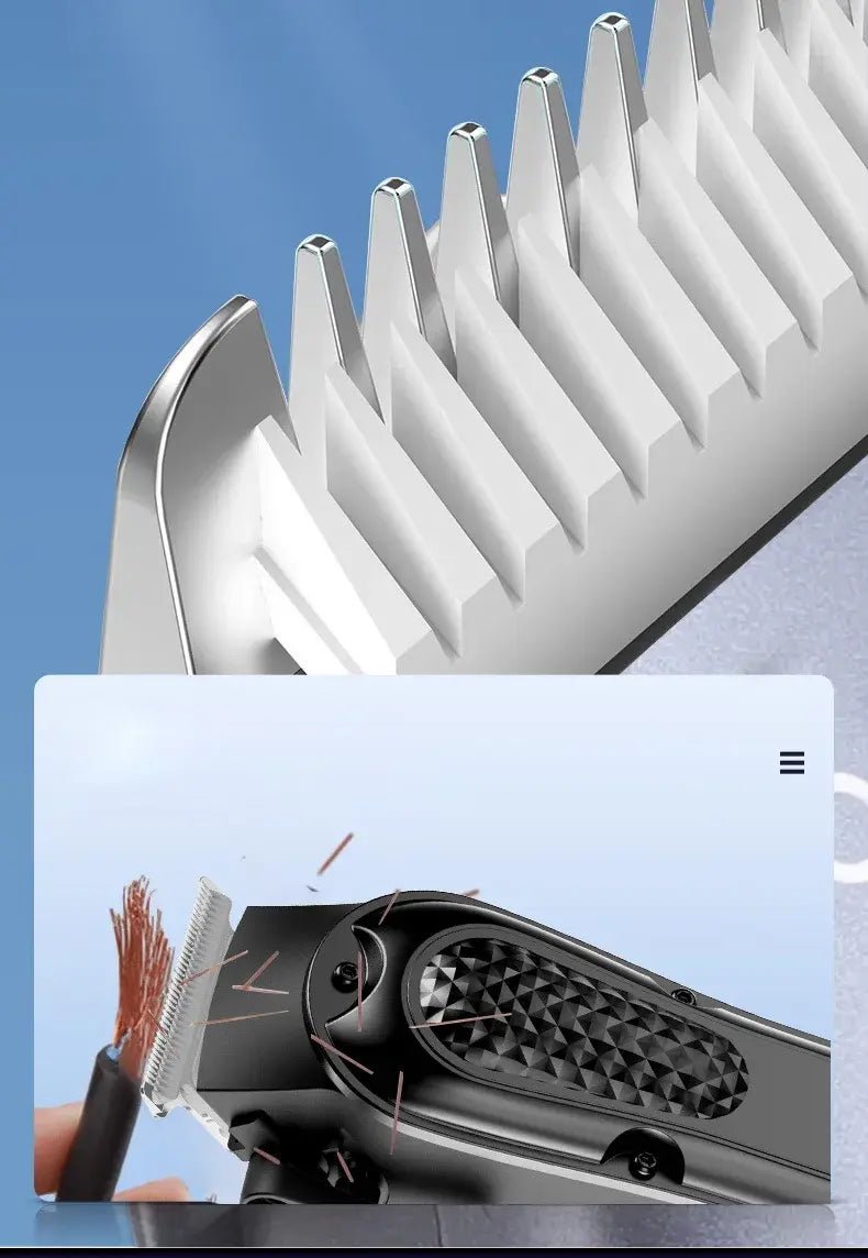 Electric Hair Clipper Bald Head Grooming Tool Self-Shaving Reasoning Barber Machine for Professional And Home Use.