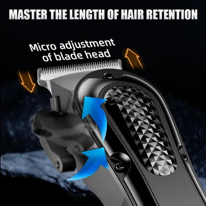 Electric Hair Clipper Bald Head Grooming Tool Self-Shaving Reasoning Barber Machine for Professional And Home Use.