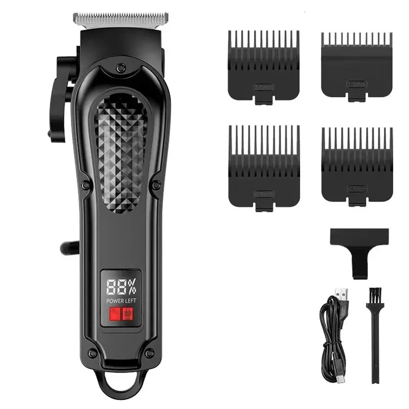 Electric Hair Clipper Bald Head Grooming Tool Self-Shaving Reasoning Barber Machine for Professional And Home Use.