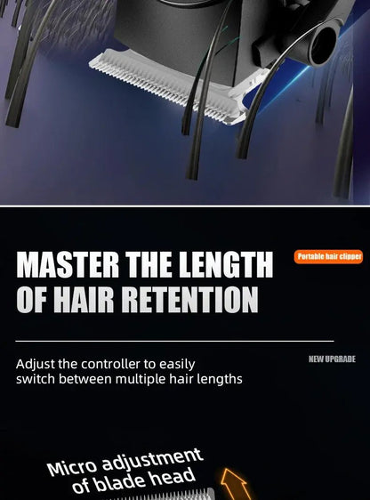 Electric Hair Clipper Bald Head Grooming Tool Self-Shaving Reasoning Barber Machine for Professional And Home Use.