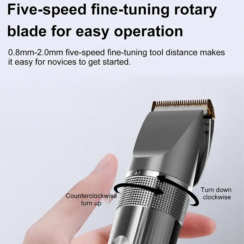 Electric Hair Clipper Professional Trimmer Household Waterproof LED Display Men Hair Trimmer USB Charging Haircut Tools Set.