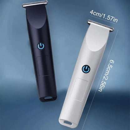 Electric Hair Clipper with Adjustable Cutter Head, USB Charging Design for Hair & Beard Trimming, Cordless Grooming Tool.