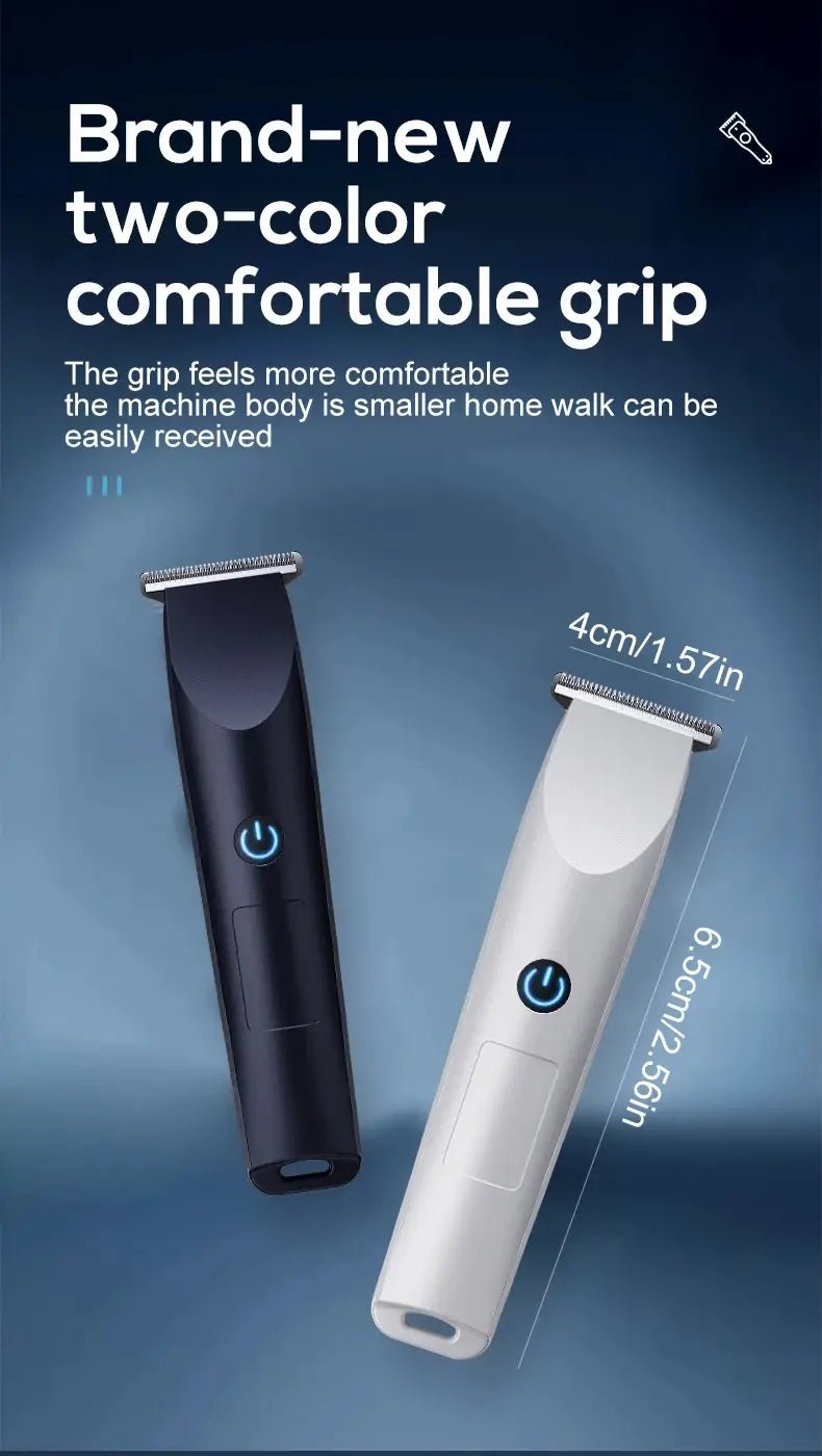 Electric Hair Clipper with Adjustable Cutter Head, USB Charging Design for Hair & Beard Trimming, Cordless Grooming Tool.