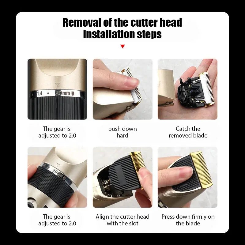 Electric Hair Trimmer Shaver Home Trimmers For Men Hair Clipper Professional Rechargeable Shavers Barber Hair Cutting Machine.