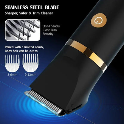 Electric Hair Trimmer Three in One for Bikini Clippers Whole Body Ball Shaver Clipper Grooming Kit Male Epilator Razor.