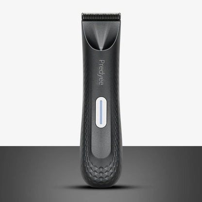 Electric Trimmer for Men's Groin Hair: Versatile Body Groomer and Waterproof Pubic Hair Trimmer with Replaceable Ceramic Blade.